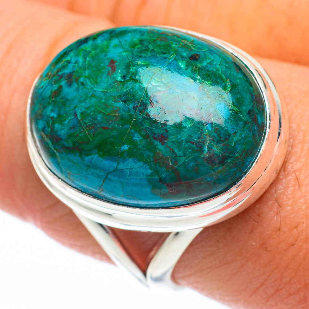 Chrysocolla Rings handcrafted by Ana Silver Co - RING64440