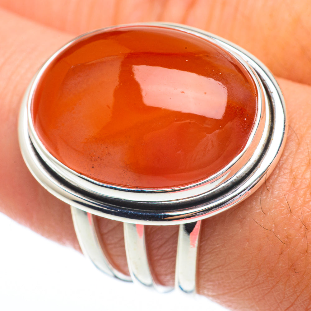 Carnelian Rings handcrafted by Ana Silver Co - RING64444