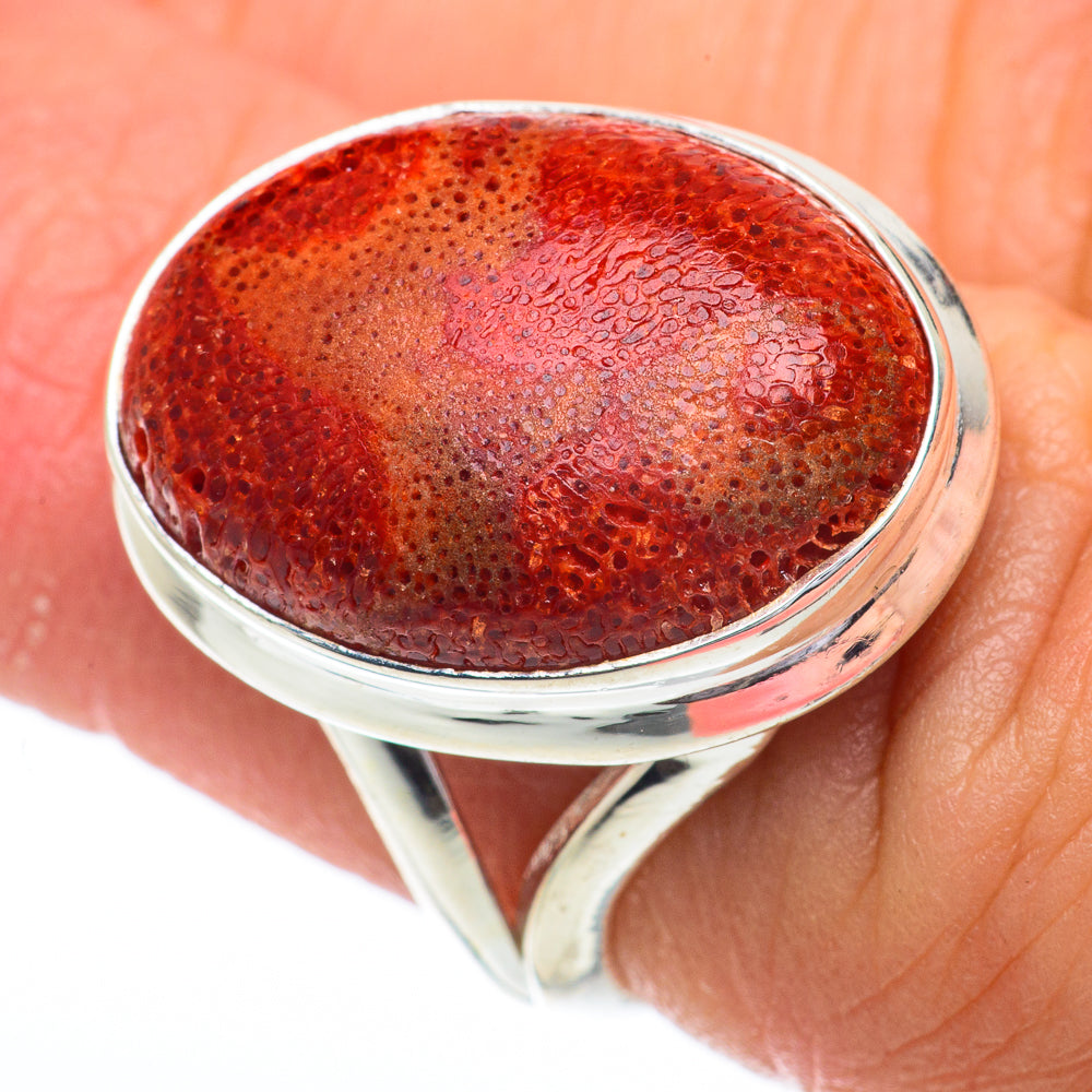 Sponge Coral Rings handcrafted by Ana Silver Co - RING64445
