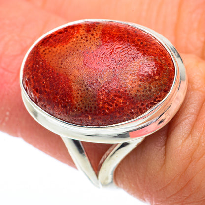Sponge Coral Rings handcrafted by Ana Silver Co - RING64445