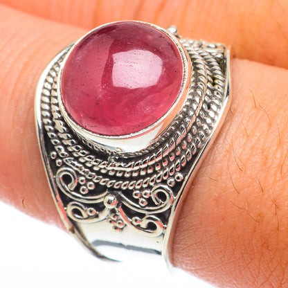 Pink Tourmaline Rings handcrafted by Ana Silver Co - RING64446