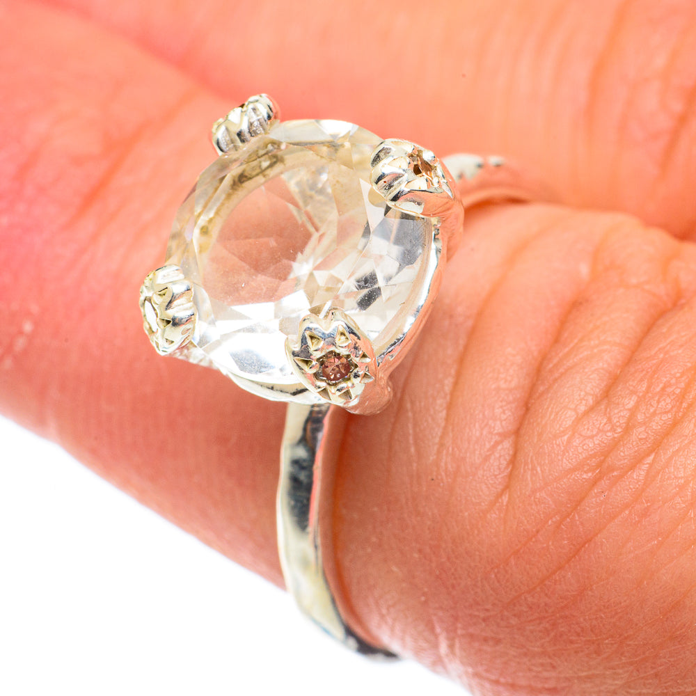 White Quartz Rings handcrafted by Ana Silver Co - RING64451