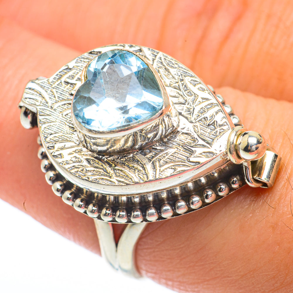 Blue Topaz Rings handcrafted by Ana Silver Co - RING64459