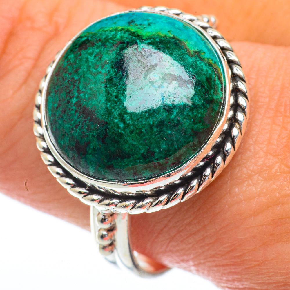 Chrysocolla Rings handcrafted by Ana Silver Co - RING64462