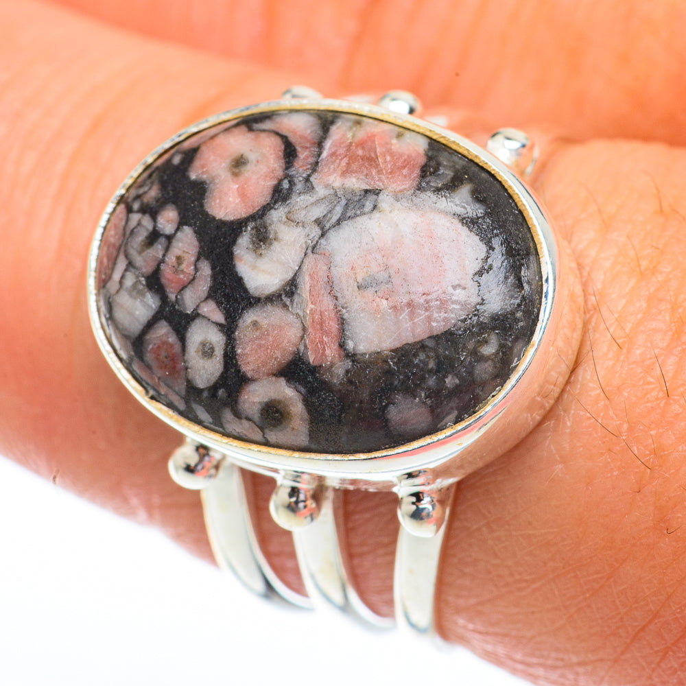 Crinoid Fossil Rings handcrafted by Ana Silver Co - RING64463