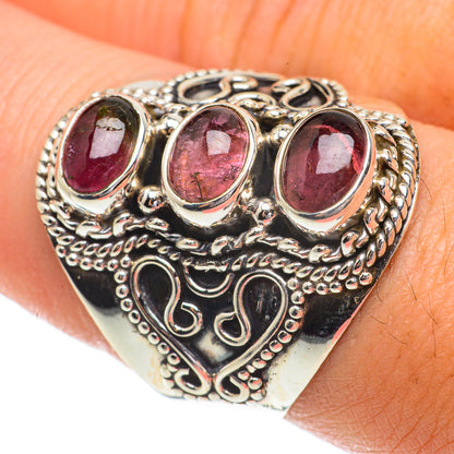 Pink Tourmaline Rings handcrafted by Ana Silver Co - RING64467