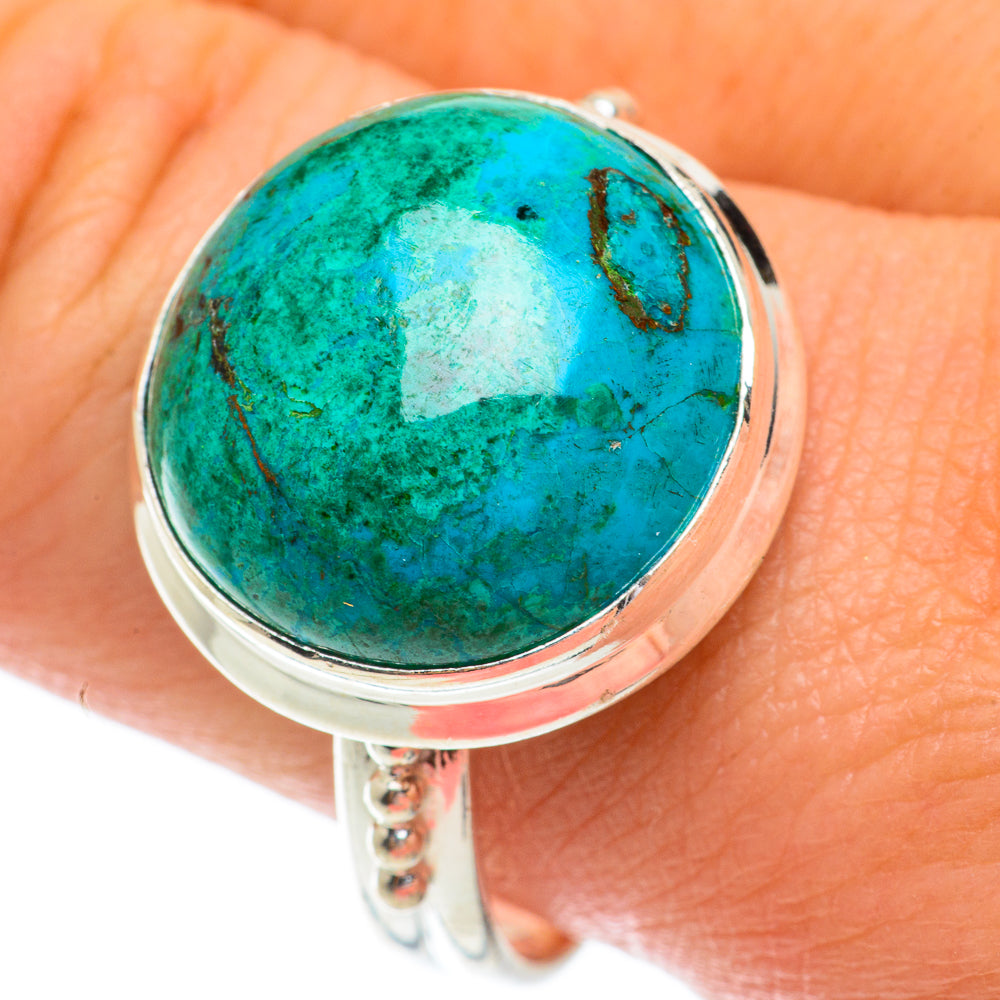 Chrysocolla Rings handcrafted by Ana Silver Co - RING64473