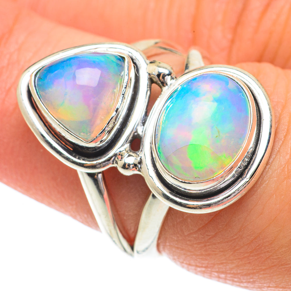 Ethiopian Opal Rings handcrafted by Ana Silver Co - RING64474