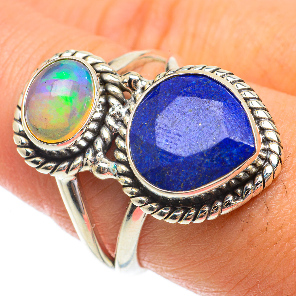 Lapis Lazuli Rings handcrafted by Ana Silver Co - RING64475
