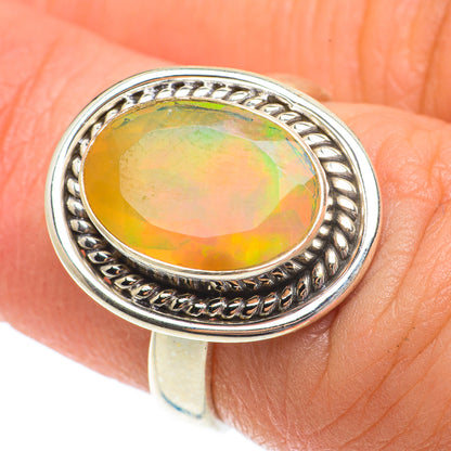 Ethiopian Opal Rings handcrafted by Ana Silver Co - RING64476