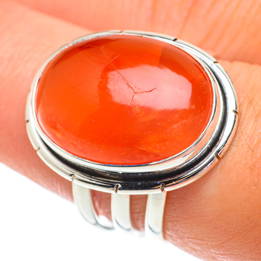 Carnelian Rings handcrafted by Ana Silver Co - RING64488