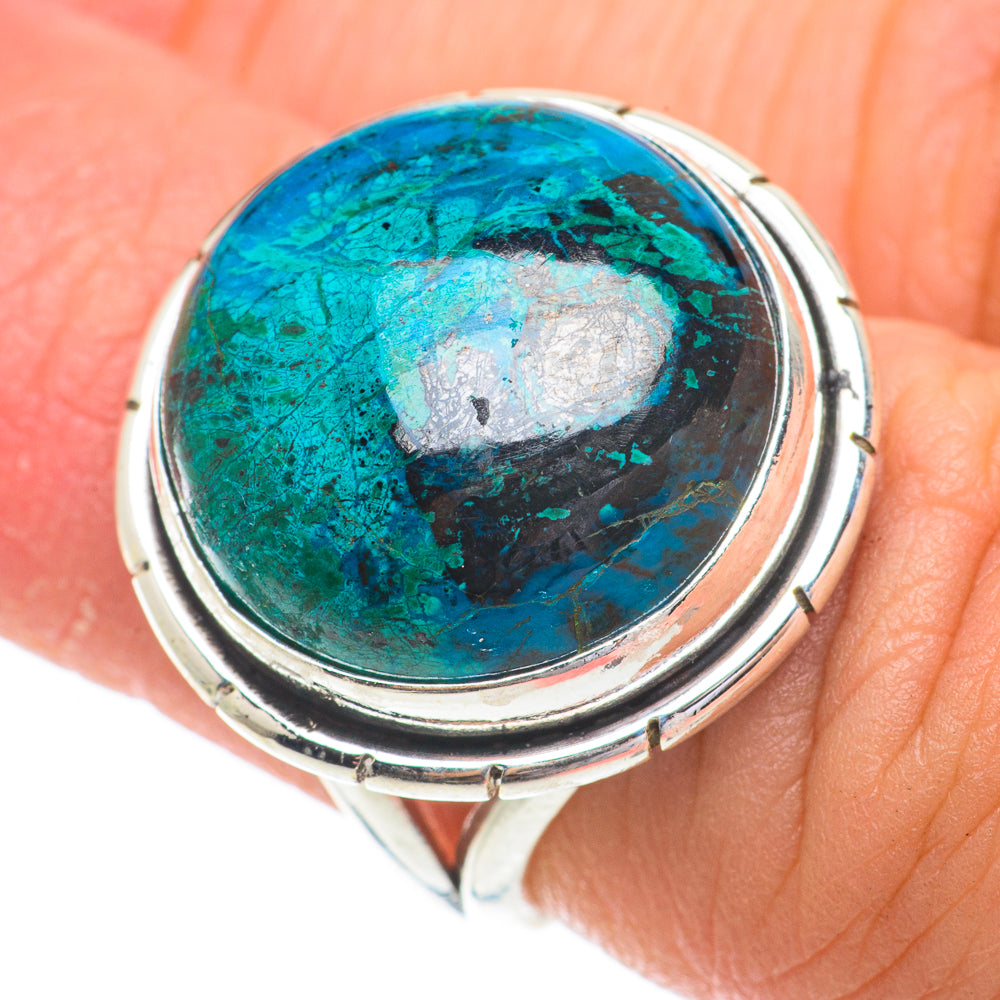 Chrysocolla Rings handcrafted by Ana Silver Co - RING64492