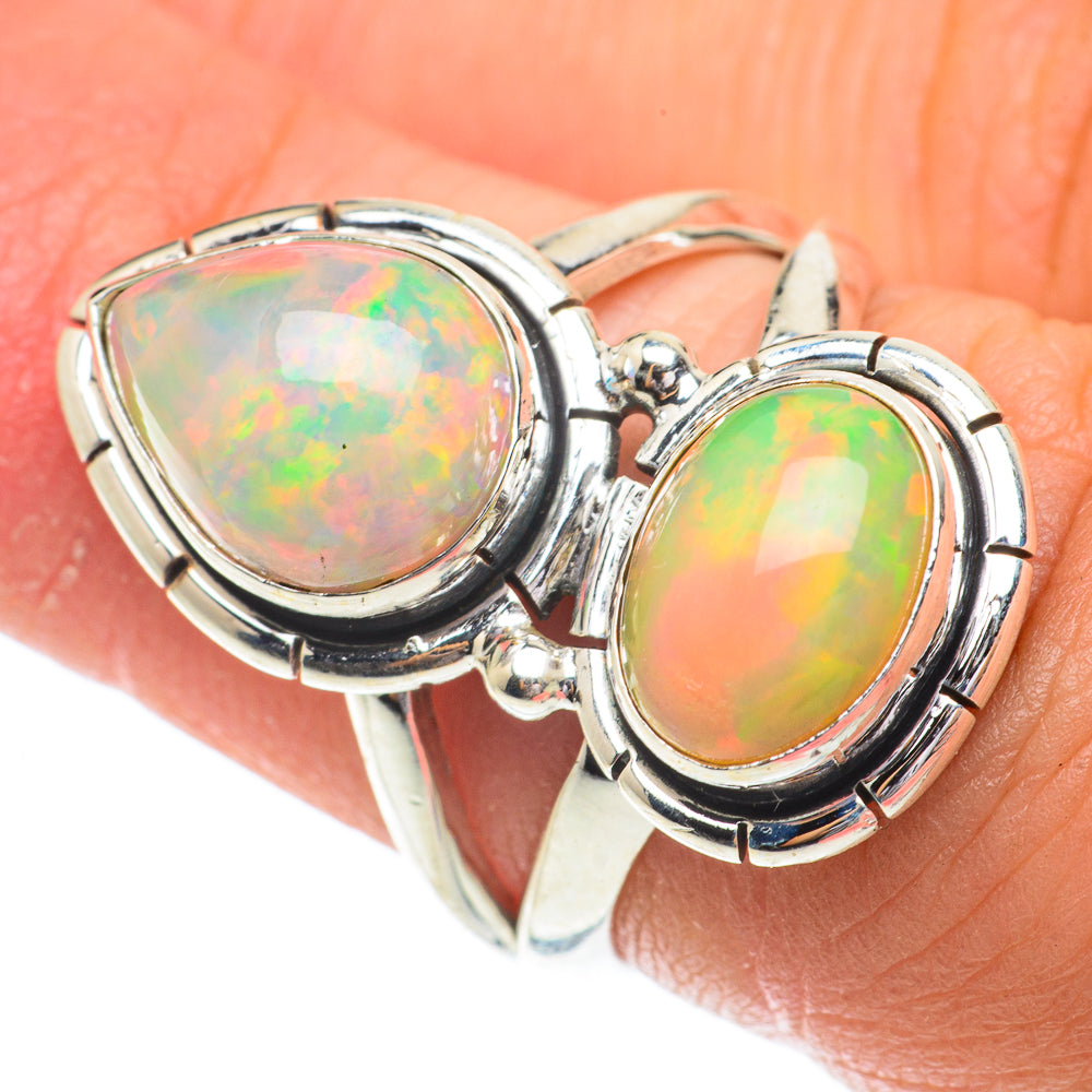 Ethiopian Opal Rings handcrafted by Ana Silver Co - RING64496