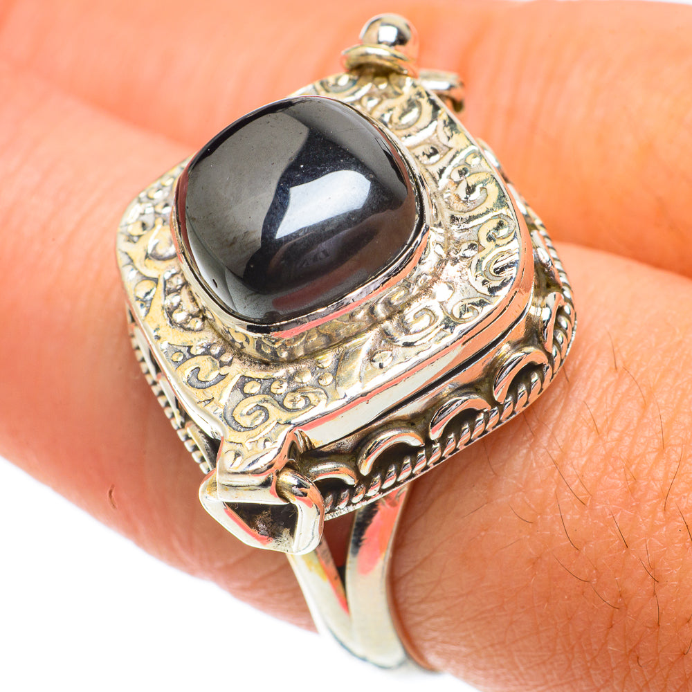 Hematite Rings handcrafted by Ana Silver Co - RING64497