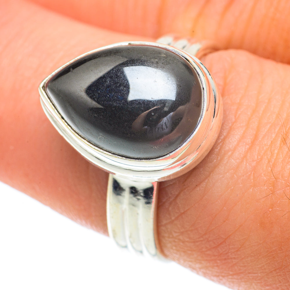 Hematite Rings handcrafted by Ana Silver Co - RING64498