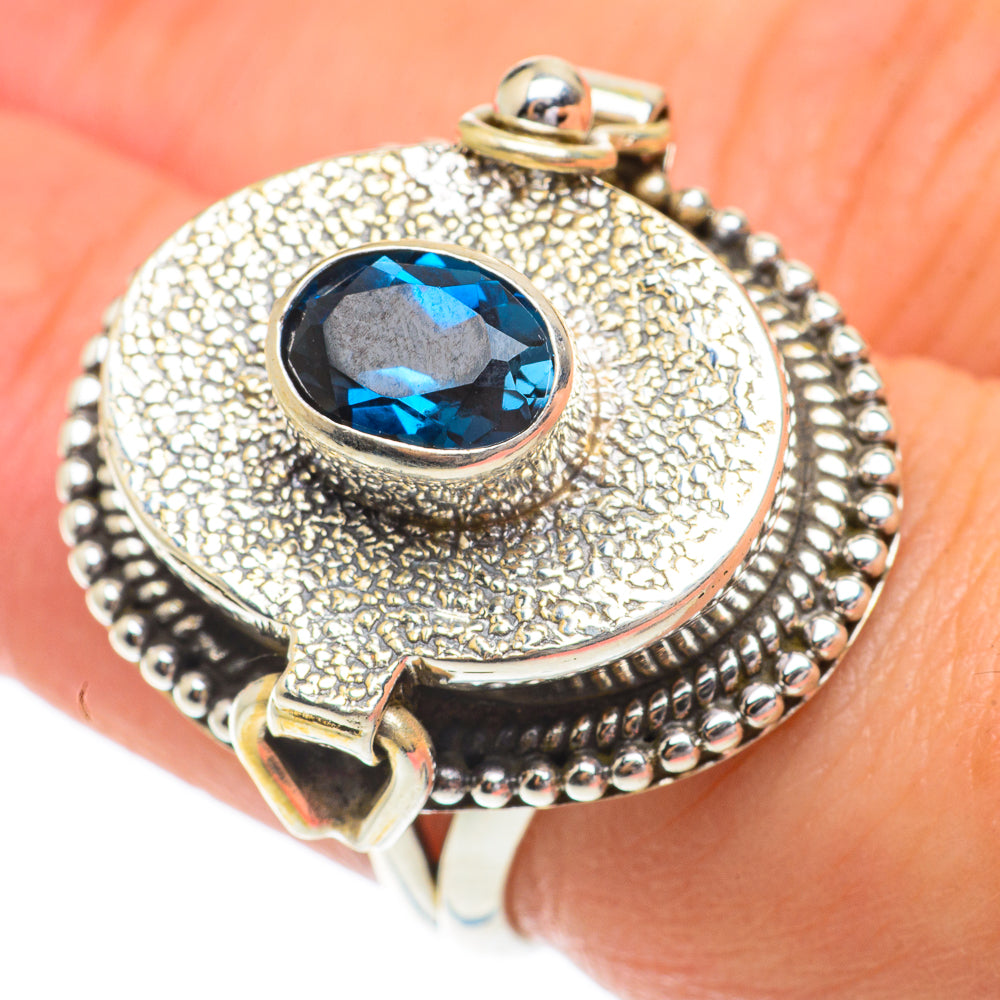 London Blue Topaz Rings handcrafted by Ana Silver Co - RING64500