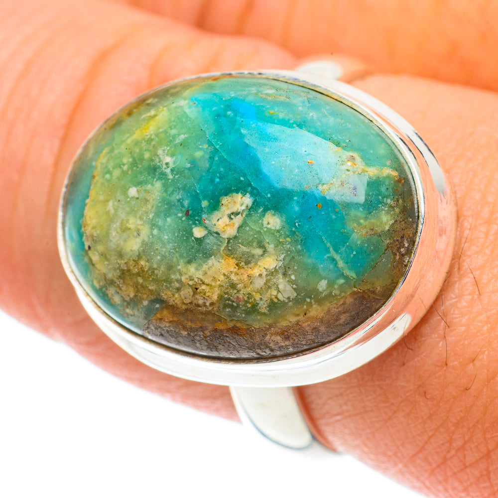 Peruvian Opal Rings handcrafted by Ana Silver Co - RING64501
