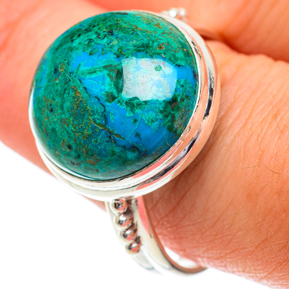 Chrysocolla Rings handcrafted by Ana Silver Co - RING64505