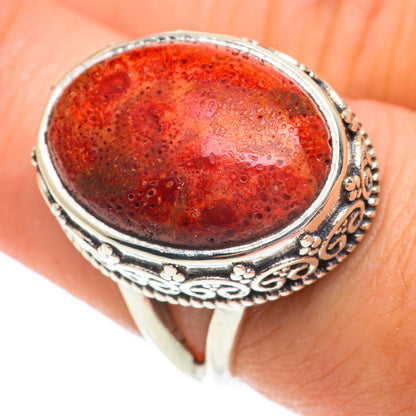 Sponge Coral Rings handcrafted by Ana Silver Co - RING64509