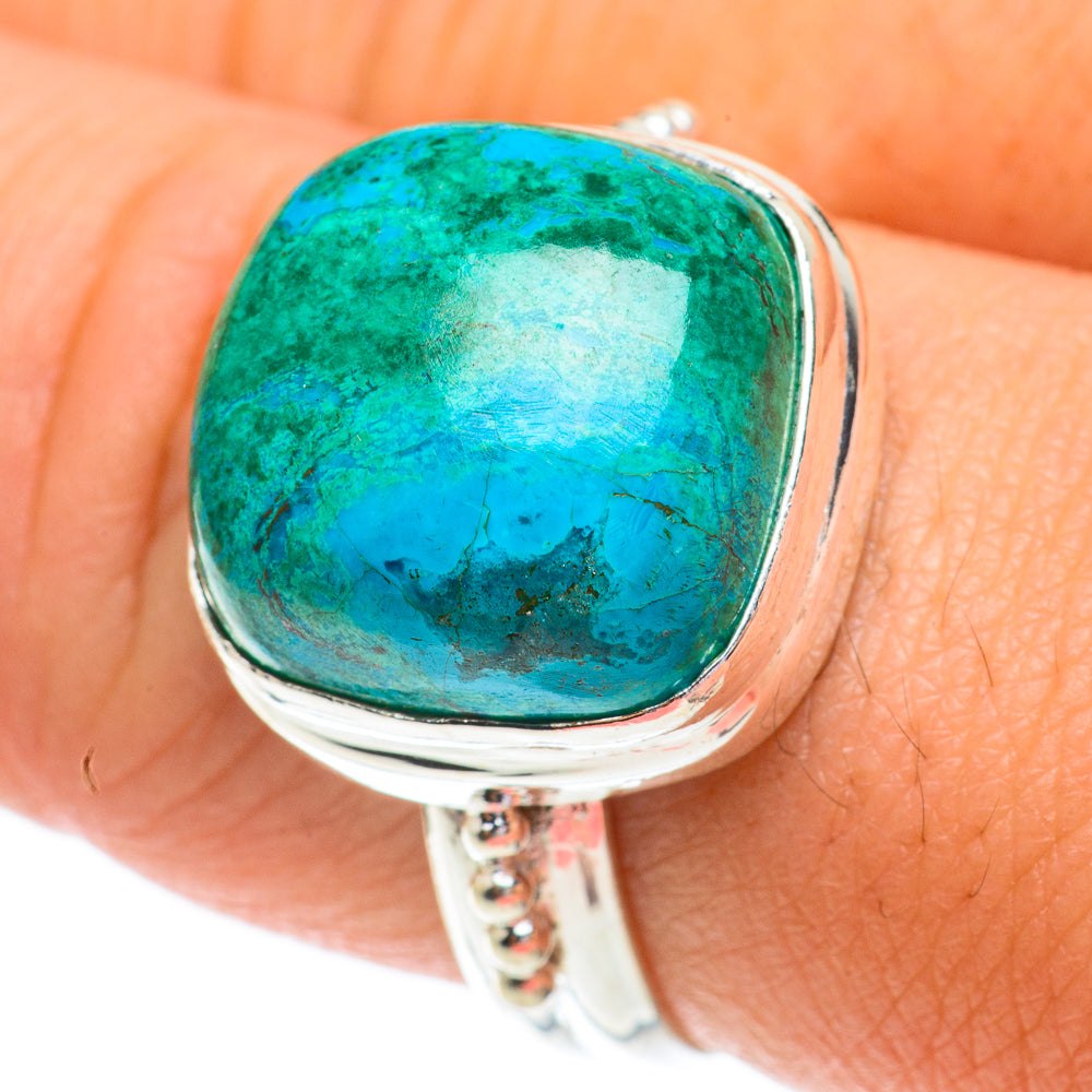 Chrysocolla Rings handcrafted by Ana Silver Co - RING64513