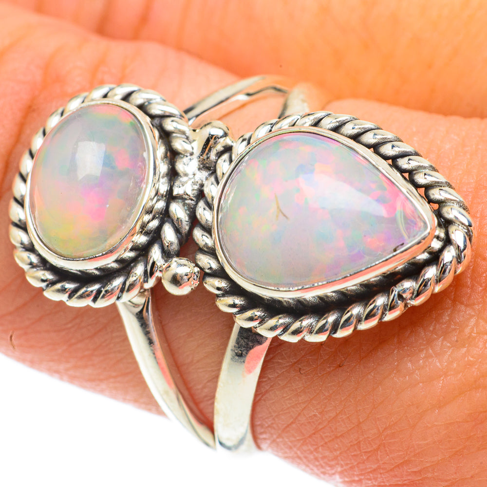 Ethiopian Opal Rings handcrafted by Ana Silver Co - RING64516