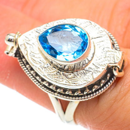 Blue Topaz Rings handcrafted by Ana Silver Co - RING64519