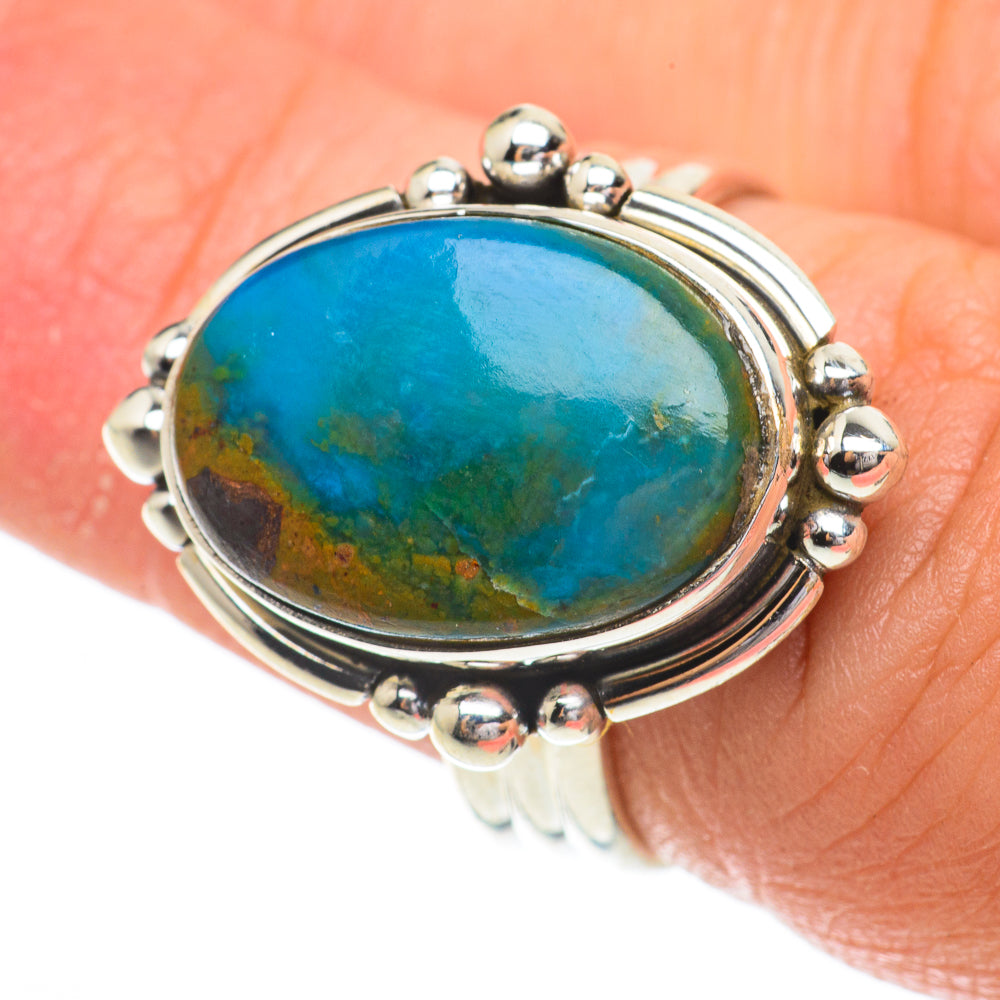Chrysocolla Rings handcrafted by Ana Silver Co - RING64520