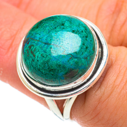 Chrysocolla Rings handcrafted by Ana Silver Co - RING64523