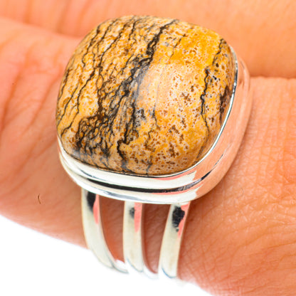 Picture Jasper Rings handcrafted by Ana Silver Co - RING64526