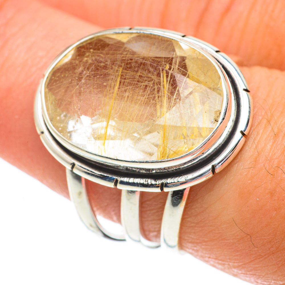 Rutilated Quartz Rings handcrafted by Ana Silver Co - RING64529