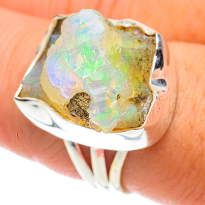 Ethiopian Opal Rings handcrafted by Ana Silver Co - RING64532