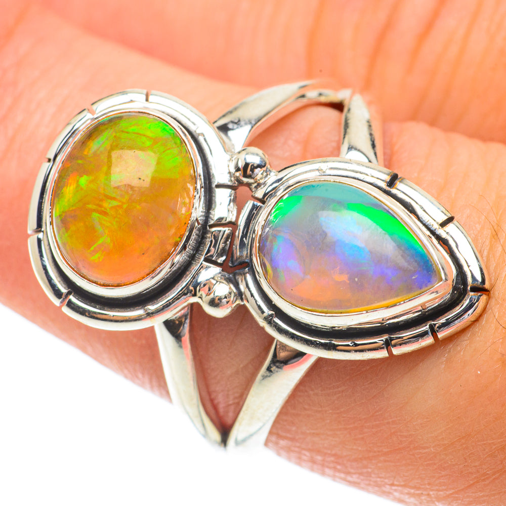 Ethiopian Opal Rings handcrafted by Ana Silver Co - RING64535