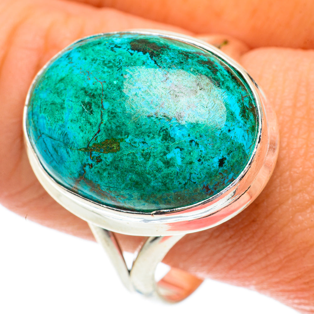 Chrysocolla Rings handcrafted by Ana Silver Co - RING64542