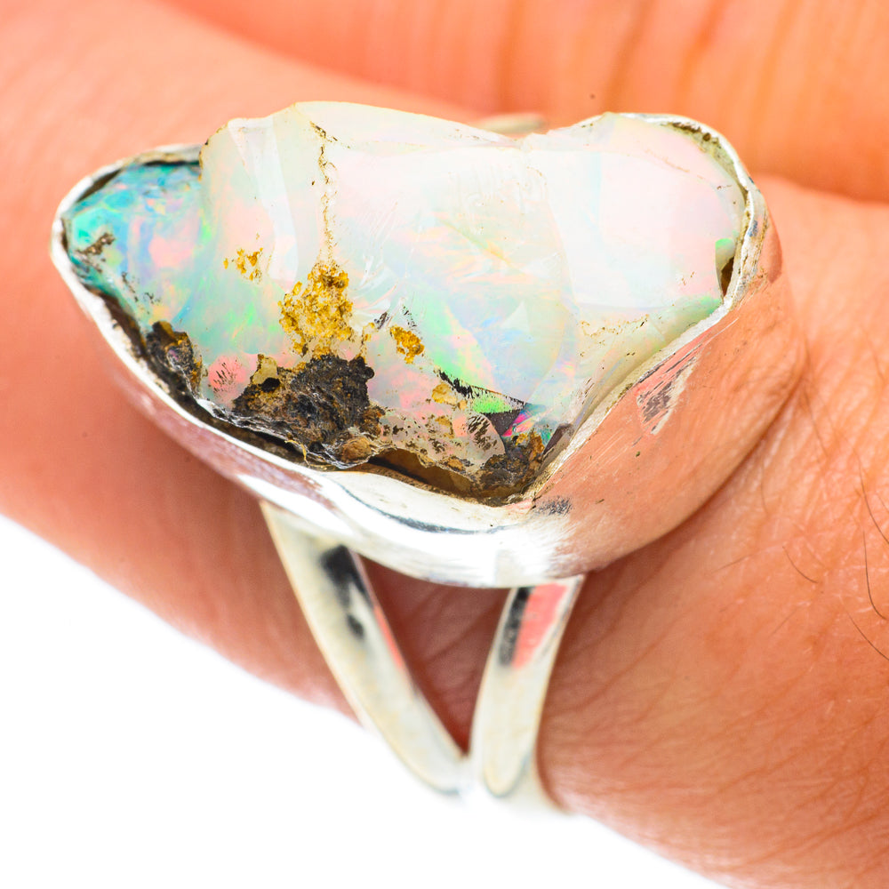 Ethiopian Opal Rings handcrafted by Ana Silver Co - RING64549