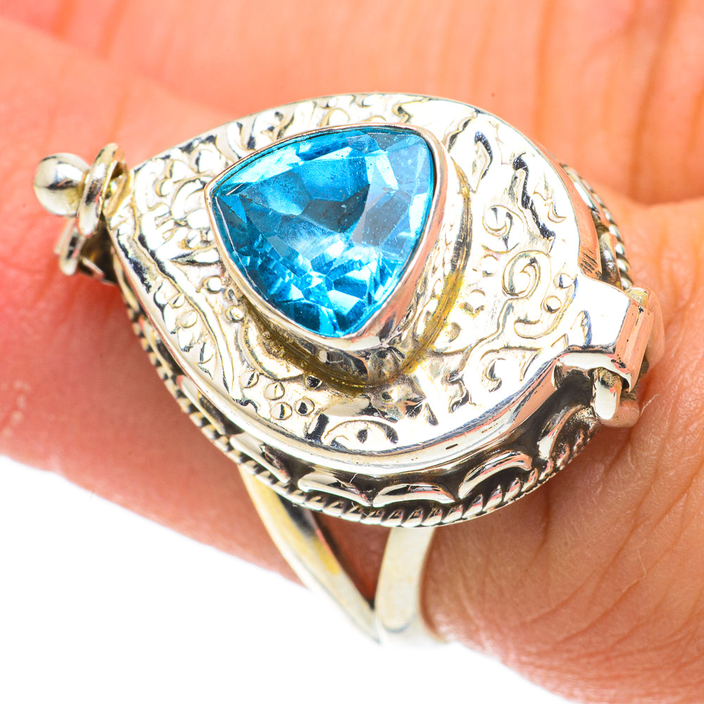 Blue Topaz Rings handcrafted by Ana Silver Co - RING64554