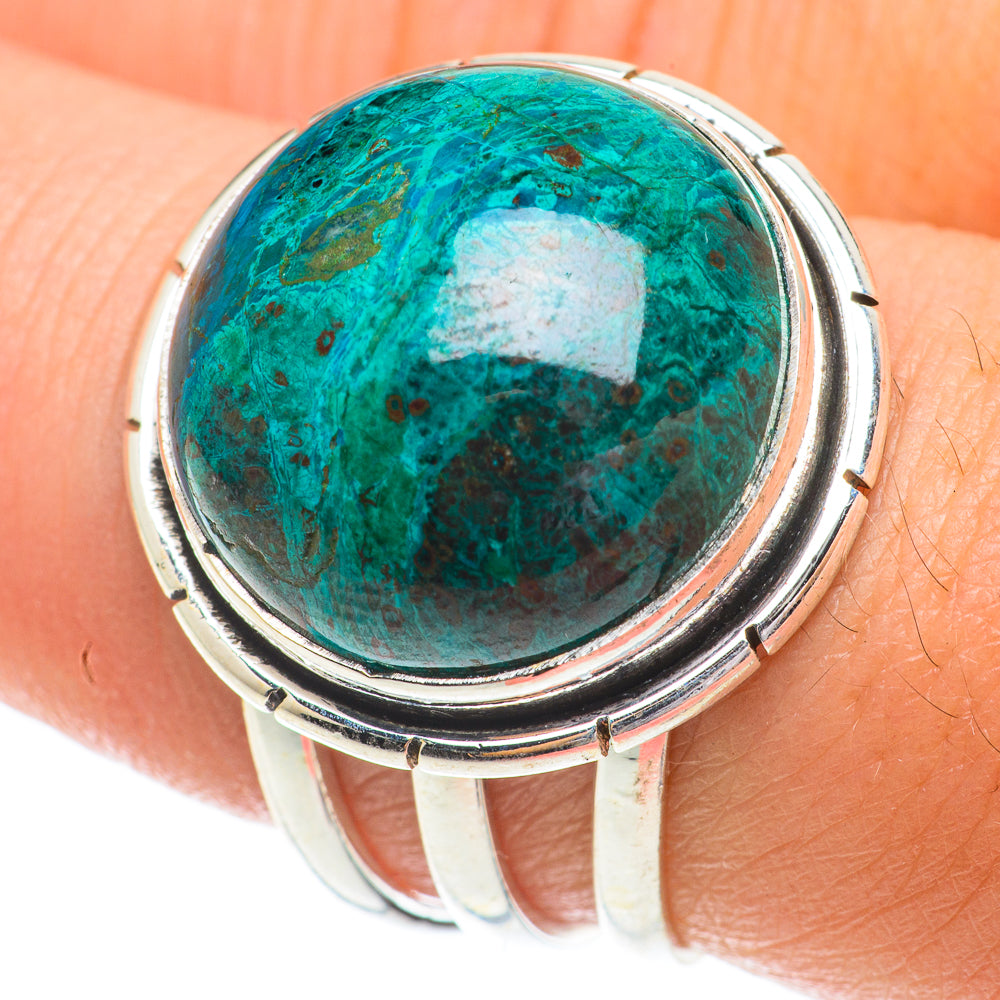 Chrysocolla Rings handcrafted by Ana Silver Co - RING64557