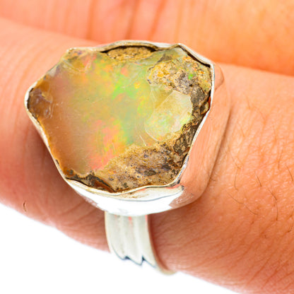 Ethiopian Opal Rings handcrafted by Ana Silver Co - RING64563
