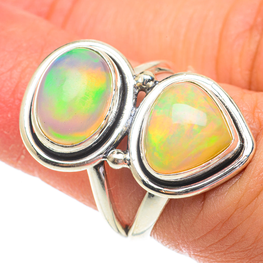 Ethiopian Opal Rings handcrafted by Ana Silver Co - RING64566