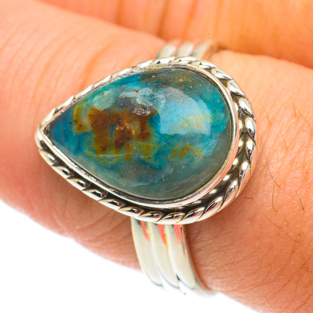 Peruvian Opal Rings handcrafted by Ana Silver Co - RING64569