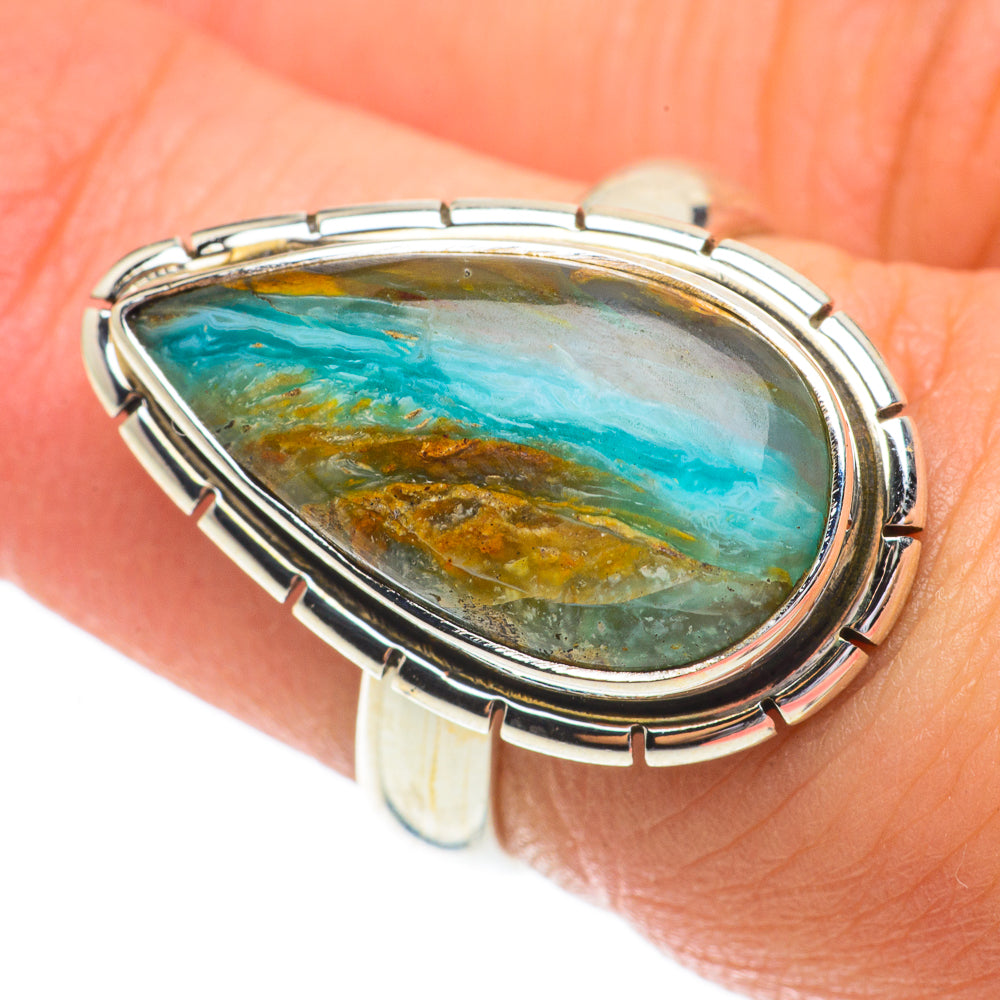Peruvian Opal Rings handcrafted by Ana Silver Co - RING64570