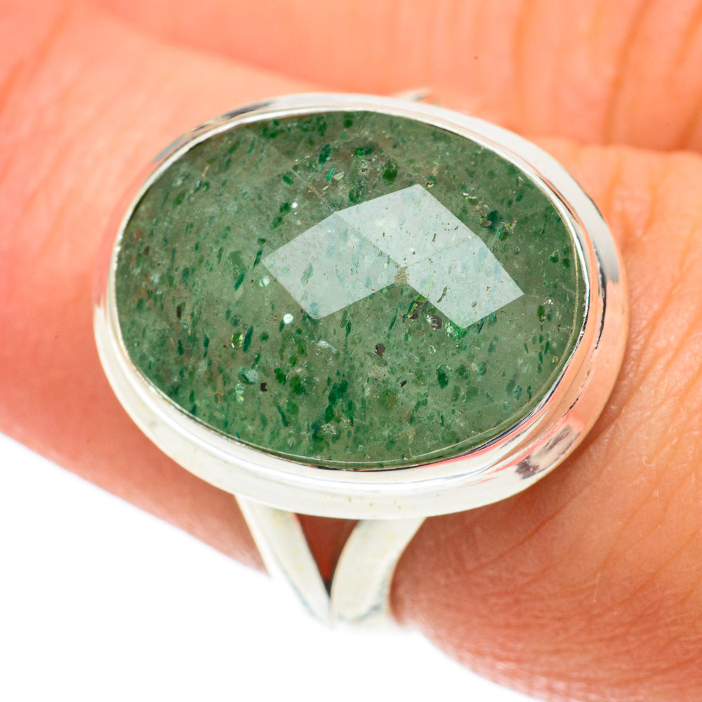 Green Aventurine Rings handcrafted by Ana Silver Co - RING64572