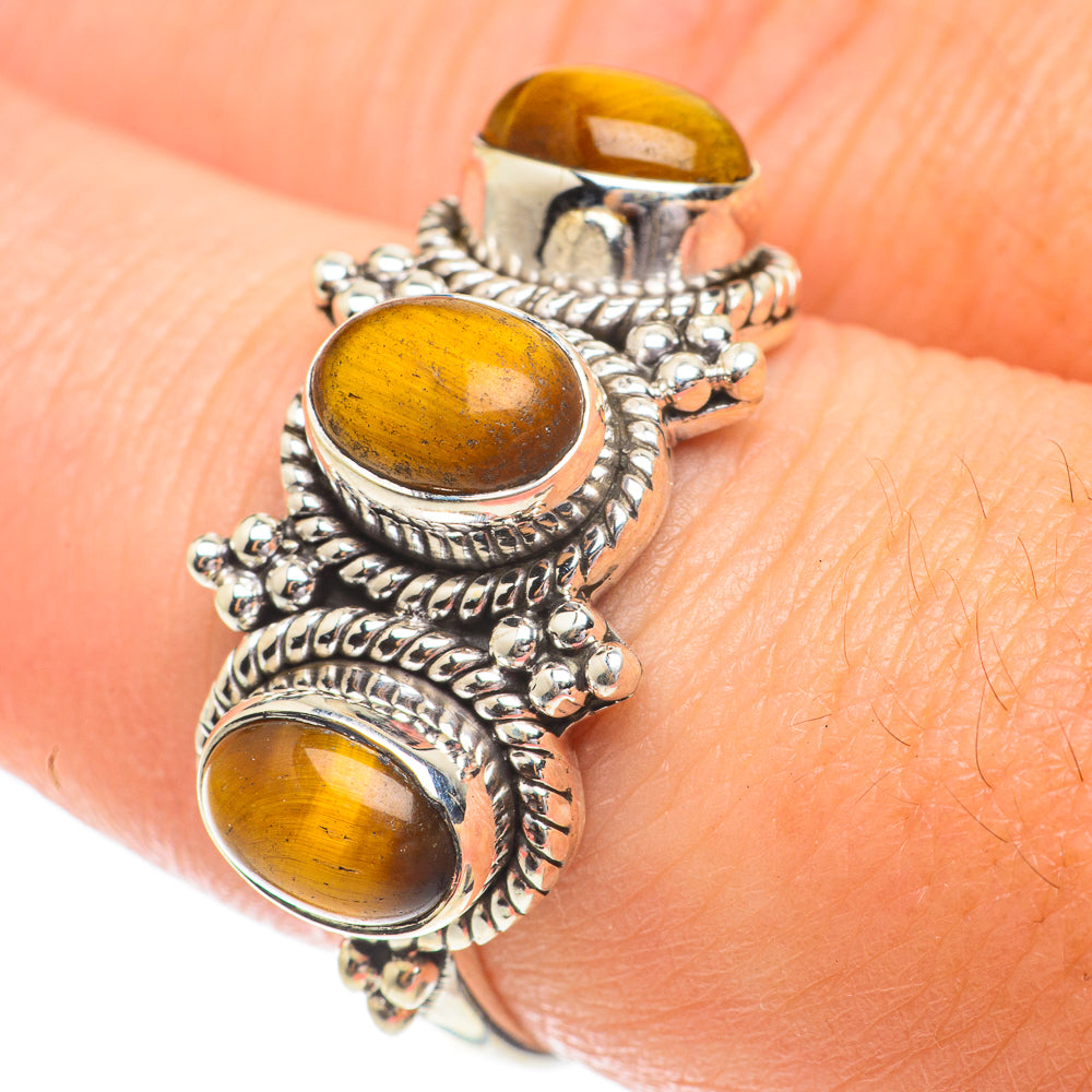 Tiger Eye Rings handcrafted by Ana Silver Co - RING64574