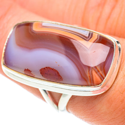 Botswana Agate Rings handcrafted by Ana Silver Co - RING64581