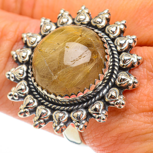 Rutilated Quartz Rings handcrafted by Ana Silver Co - RING64586