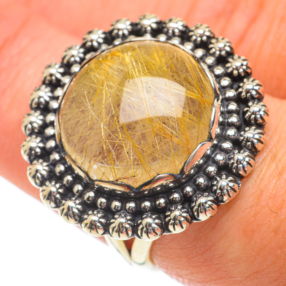 Rutilated Quartz Rings handcrafted by Ana Silver Co - RING64587