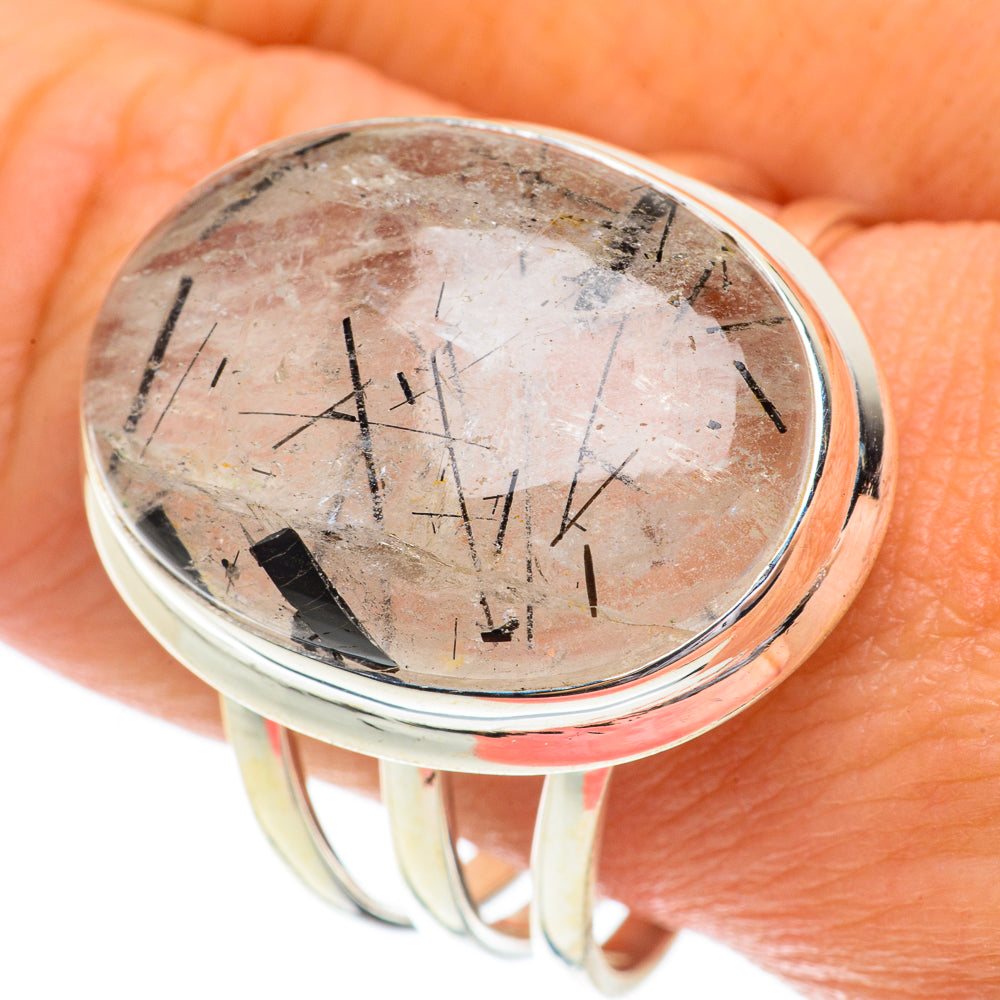 Tourmalinated Quartz Rings handcrafted by Ana Silver Co - RING64588