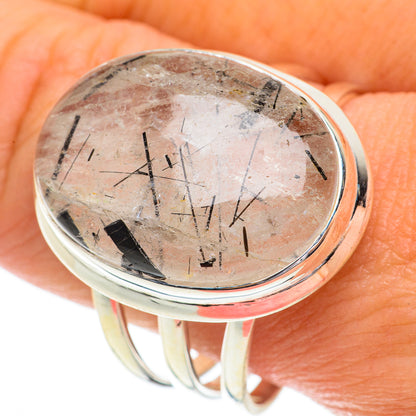 Tourmalinated Quartz Rings handcrafted by Ana Silver Co - RING64588