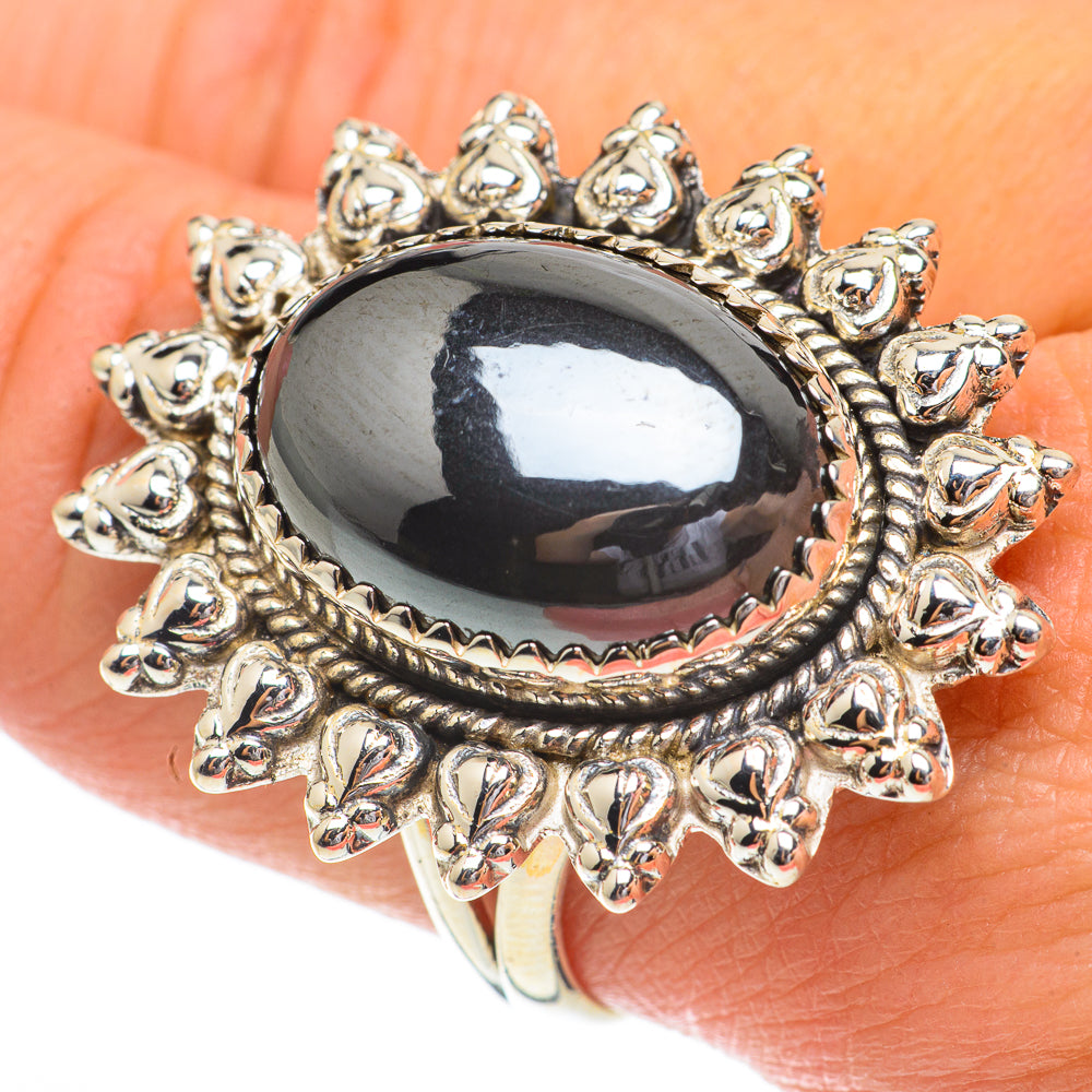 Hematite Rings handcrafted by Ana Silver Co - RING64595