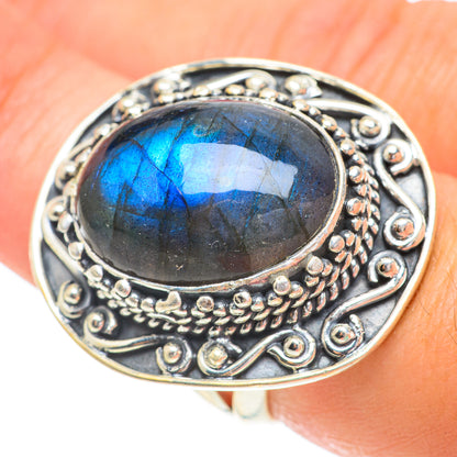 Labradorite Rings handcrafted by Ana Silver Co - RING64598