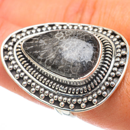 Stingray Coral Rings handcrafted by Ana Silver Co - RING64612